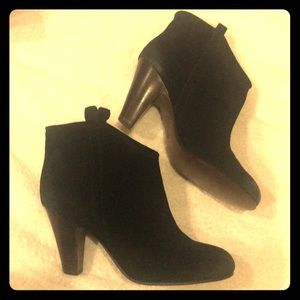 ASH black suede booties